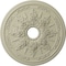 Ekena Millwork Rose and Ribbon Ceiling Medallion (Fits Canopies up to 4"), 23 5/8"OD x 4"ID x 1 1/2"P, Clear Yellow CM23ROCYF - alternate 1